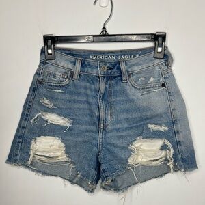 American Eagle Ripped Mom Shorts Size 000